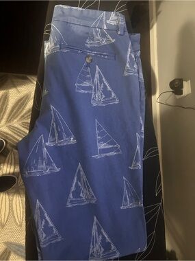 Vineyard Vines Blue Sailboat-Print pants